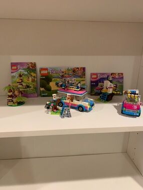 LEGO Friends Blue, Pink and White Camper Van & Beach Accessories